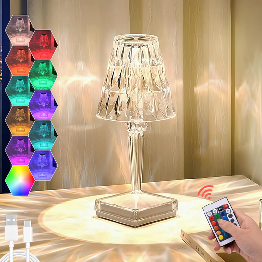 16 Colors RGB Led Crstyal Lamp