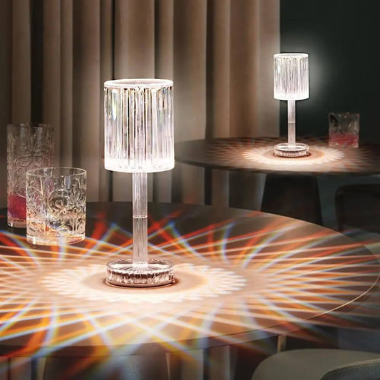 Led Crystal Table Lamp Touch Remote Control