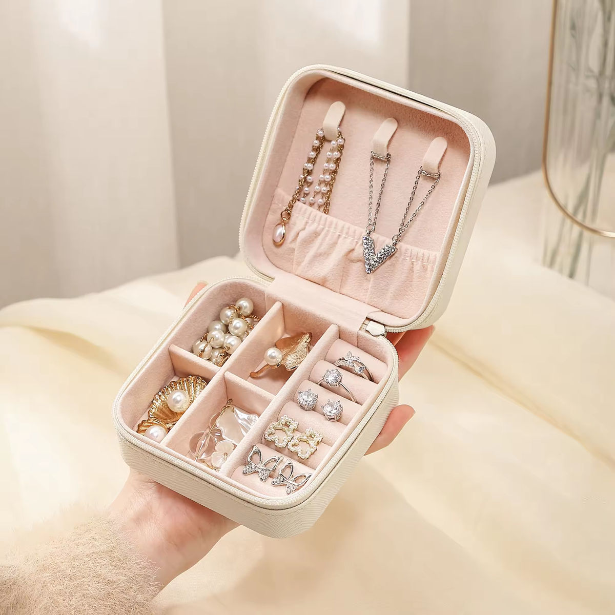 Hot Sale empty  Waterproofing Women small Jewellery Box